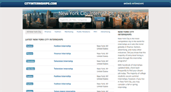 Desktop Screenshot of cityinternships.com