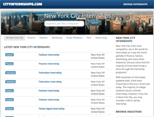 Tablet Screenshot of cityinternships.com